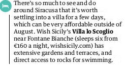 the Guardian recommends our Villa Lo Scoglio