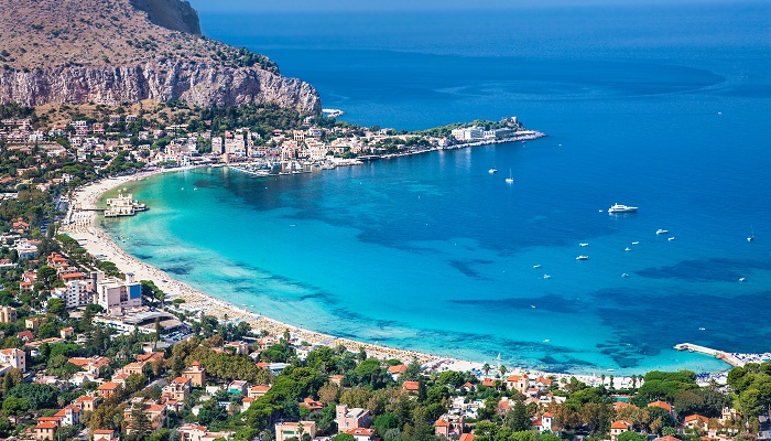 Mondello beach, Palermo Mondello beach, Palermo