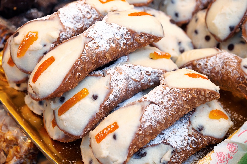 Traditional Sicilian cannoli
