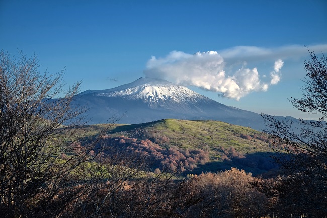 Etna seen from the Nebrodi park