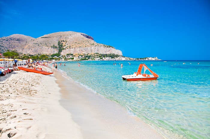 Mondello beach, Palermo Mondello beach, Palermo