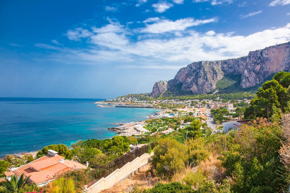 Monte Pellegrino seen from Mondello