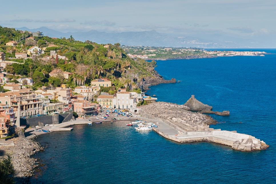 The small sea village of Santa Maria la Scala (near Catania) in Sicily