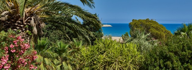the beach on your doorstep at Villa Marea