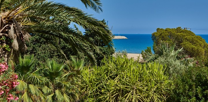 the beach on your doorstep at Villa Marea