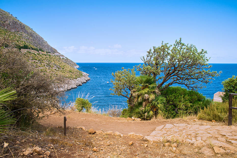 Hiking path at the Zingaro Nature Reserve