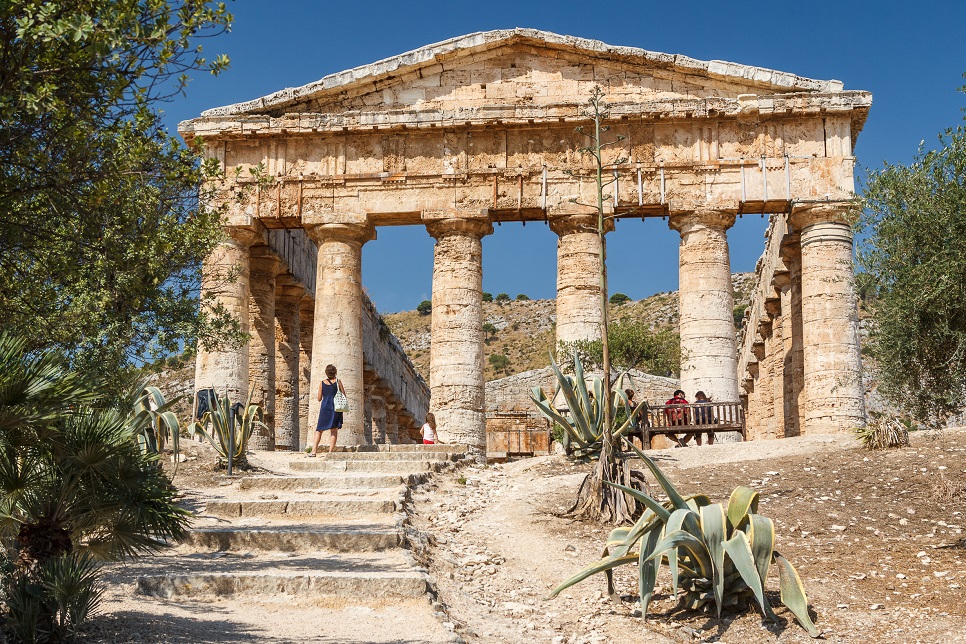 The Greek temple at Segesta The Greek temple at Segesta
