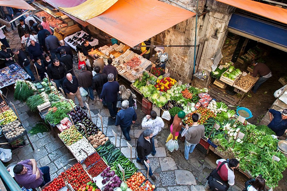 Street Market "La Vucciria" in Palermo