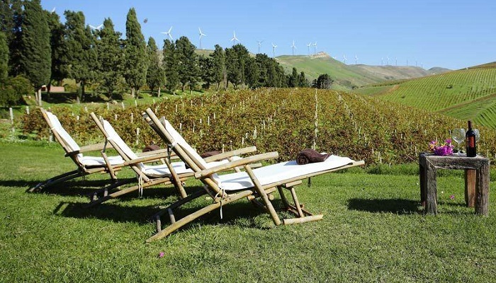 Relax by the vineyards near Alcamo