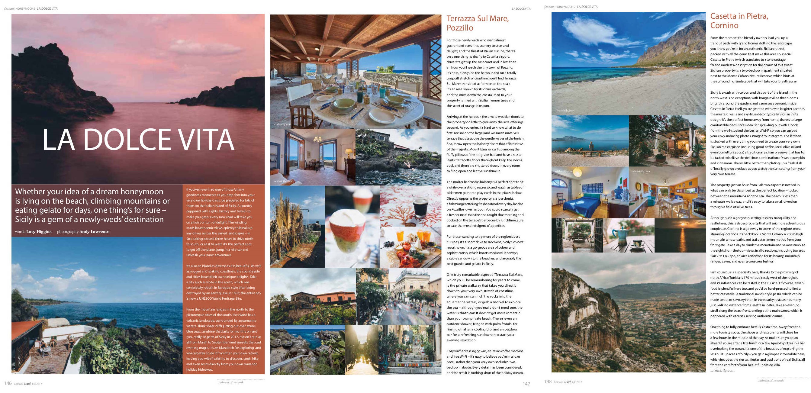 Terrazza sul Mare and Casetta in Pietra in Wed Magazine
